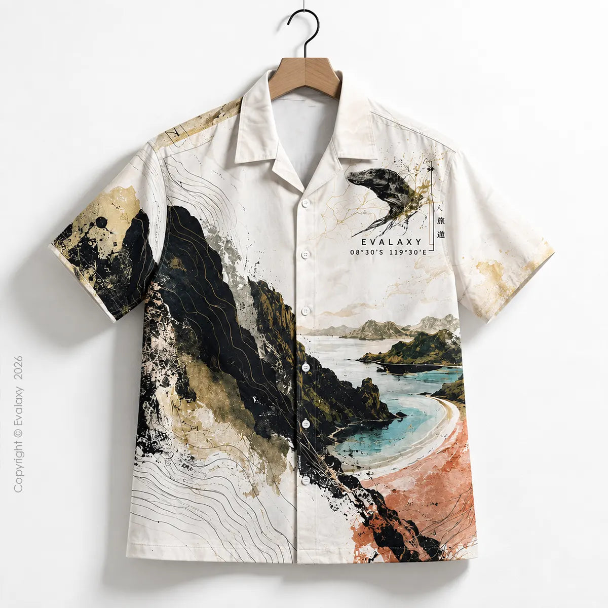 Komodo Island Oversized Shirt for Men & Women