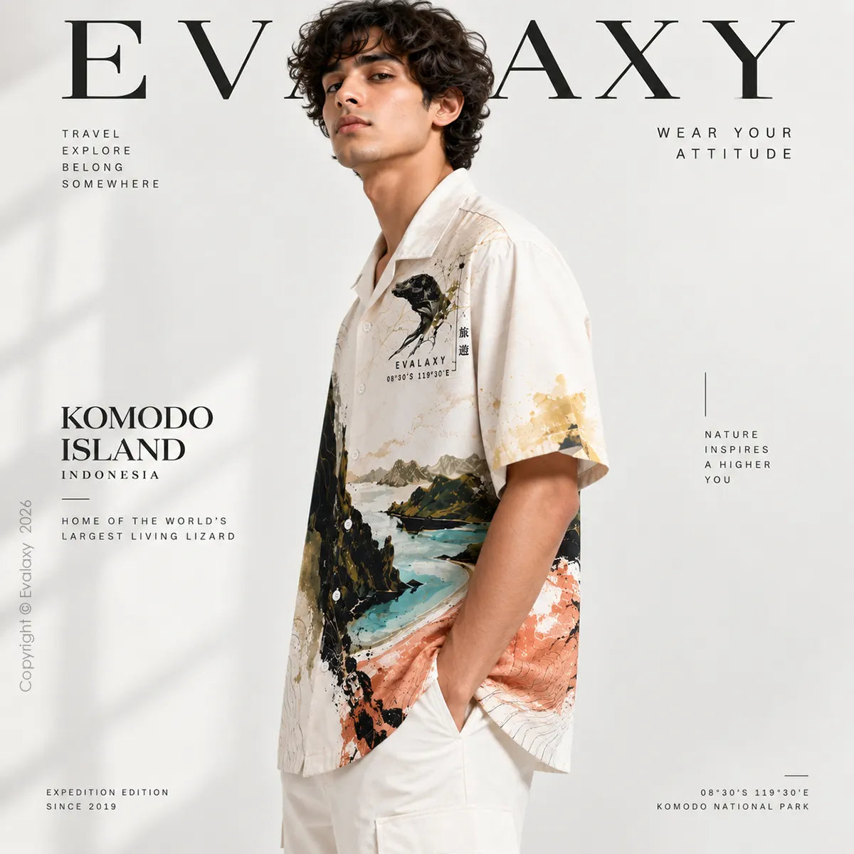 Komodo Island Oversized Shirt for Men & Women
