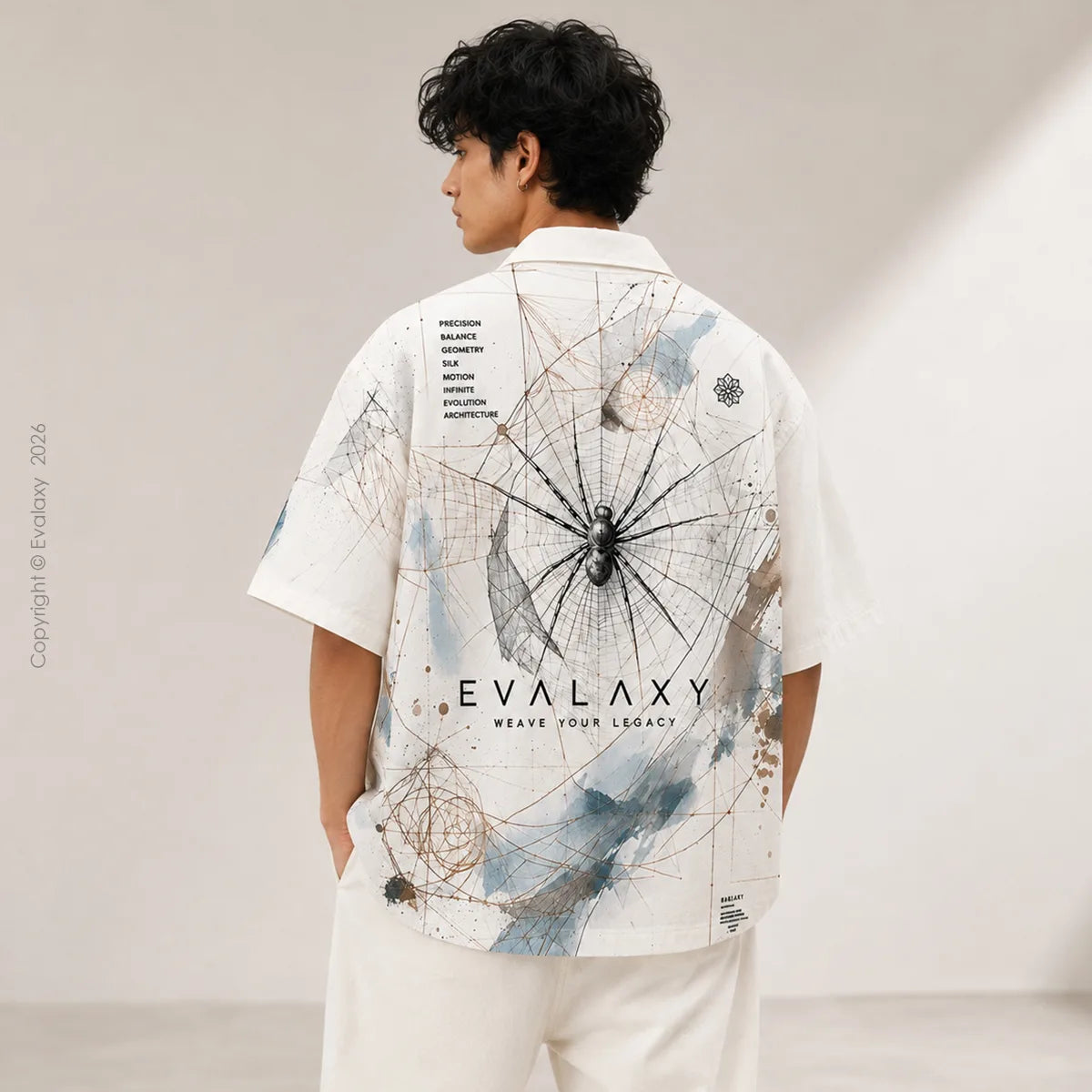 Spiderweb Precision Oversized Shirt For Men & Women