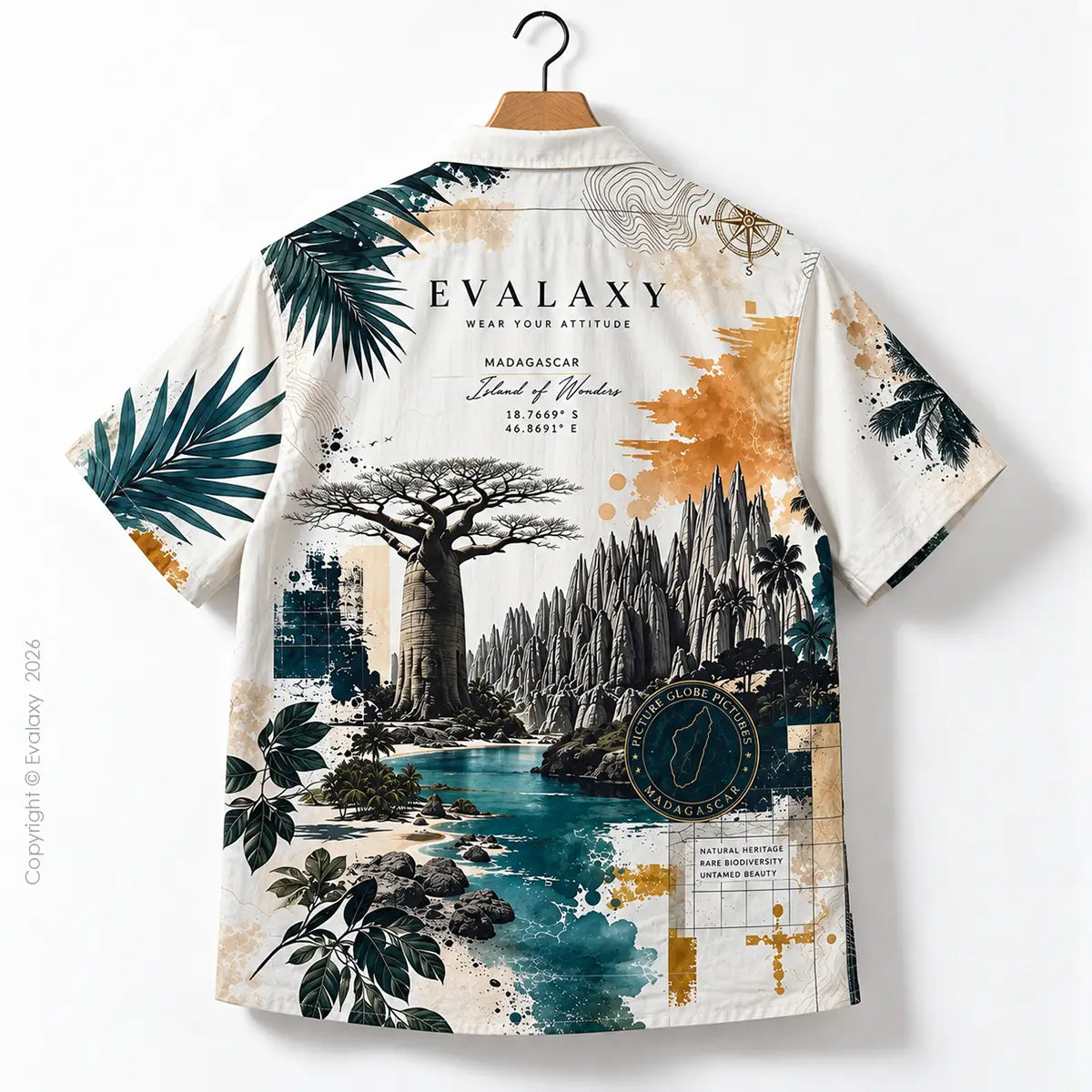 Madagascar Island Oversized Shirt for Men & Women