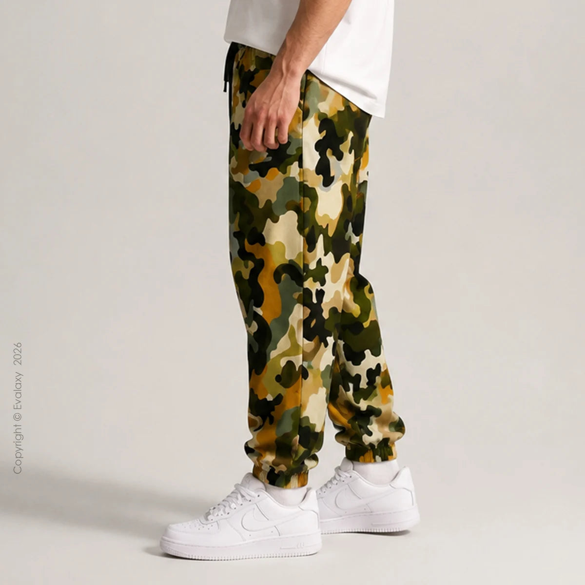 Loose Multicolor Camo Jogger Breathable Casual Harem Pants For Men & Women