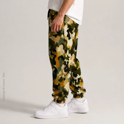 Loose Multicolor Camo Jogger Breathable Casual Harem Pants For Men & Women