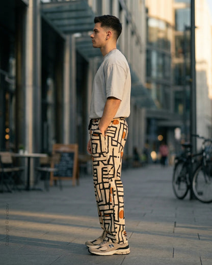 Evalaxy Urban Mosaic Relaxed Pant For Men & Women