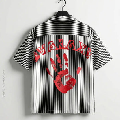 New Era Black Lines Relaxed Fit Shirt for Men and Women