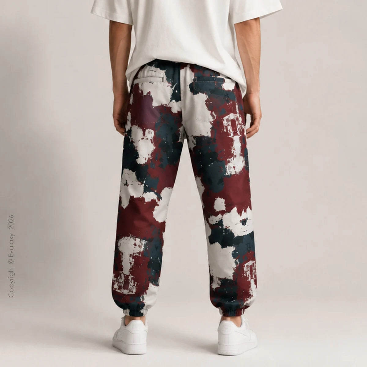 Maroon Cream Jogger Breathable Casual Harem Pants For Men & Women