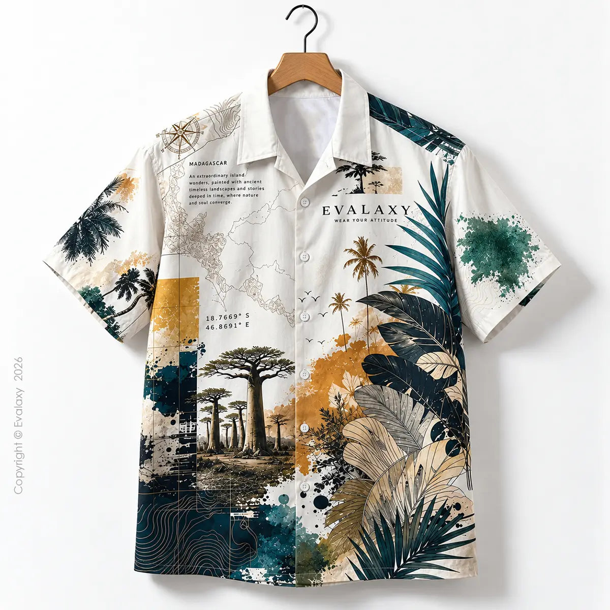 Madagascar Island Oversized Shirt for Men & Women