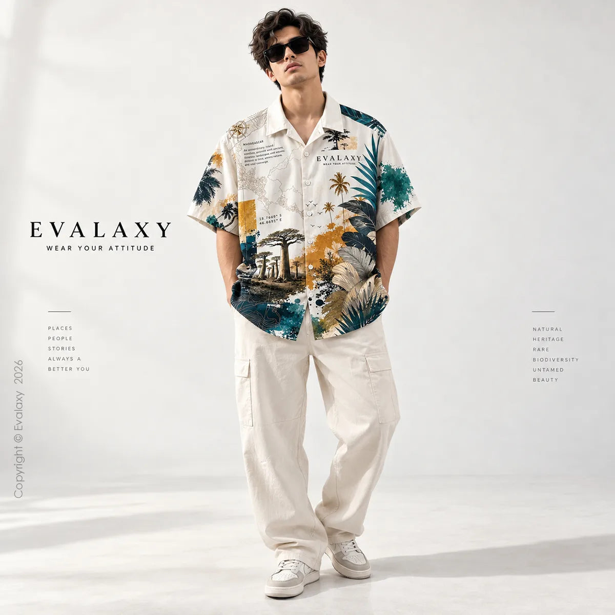 Madagascar Island Oversized Shirt for Men & Women
