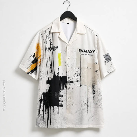 Urban Graffiti Graphic Oversized Shirt For Men & Women