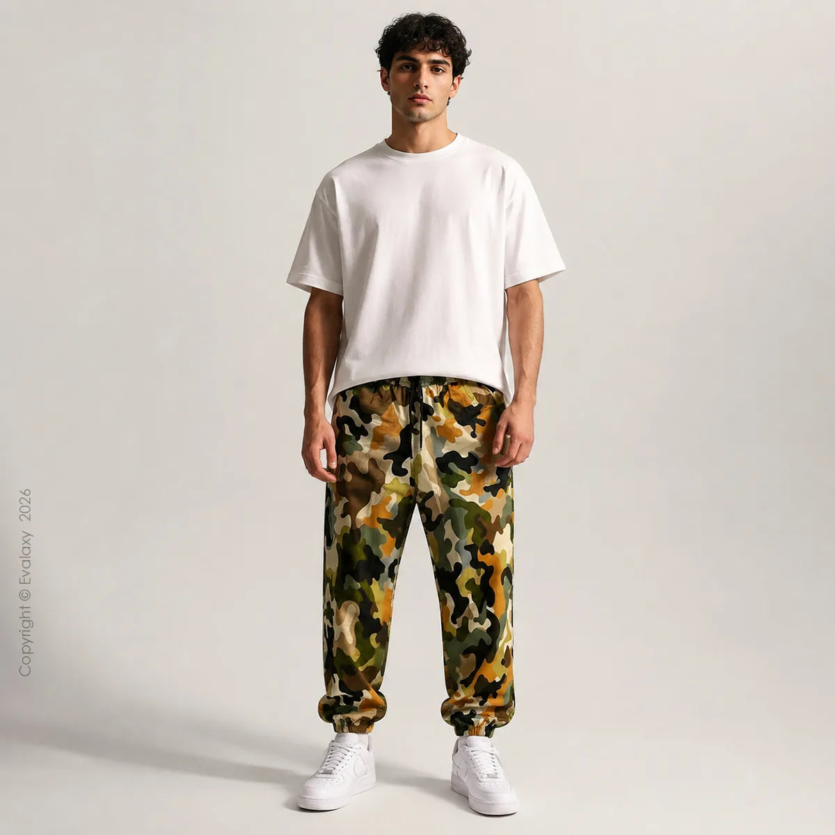Loose Multicolor Camo Jogger Breathable Casual Harem Pants For Men & Women