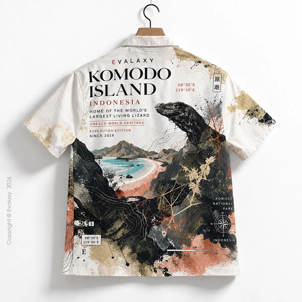 Komodo Island Oversized Shirt for Men & Women