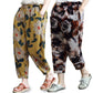 Vintage Yellow Floral & Chocklet Floral Pajama Capri Combo Pack For Womens & Girls(Pack Of 2 Pcs)