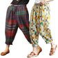 Vintage Green Checks & Yellow Squares Pajama Capri Combo Pack For Womens & Girls(Pack Of 2 Pcs)