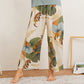 Stylish Black Jasud & Creamy Orange Plazo For Womens Trousers Combo (Pack Of 2)