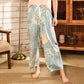 Stylish Lite Turquoise & Mix Pear Cream Plazo For Womens Trousers Combo (Pack Of 2)