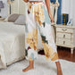 Stylish Black Jasud & White Yellow Gotta Plazo For Womens Trousers Combo (Pack Of 2)
