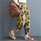 Vintage Off-White Brush Paint & Yellow Floral Pajama Capri Combo Pack For Womens & Girls(Pack Of 2 Pcs)