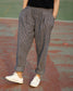 Vintage Off-White Brush Paint & Golden Brown Lines Pajama Capri Combo Pack For Womens & Girls(Pack Of 2 Pcs)