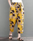 Vintage Yellow Tringles Pajama Capri For Womens & Girls