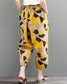 Vintage Yellow Tringles Pajama Capri For Womens & Girls