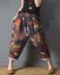 Vintage Abstract Blocks & Yellow Floral Pajama Capri Combo Pack For Womens & Girls(Pack Of 2 Pcs)