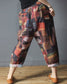Vintage Abstract Blocks & Grey Floral Pajama Capri Combo Pack For Womens & Girls(Pack Of 2 Pcs)