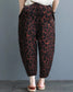 Vintage Abstract Circlel & Leopard Print Pajama Capri Combo Pack For Womens & Girls(Pack Of 2 Pcs)