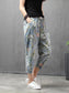 Vintage Sky Floral Pajama Capri For Womens & Girls