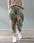 Vintage Green Mapple Leaf Pajama Capri For Womens & Girls