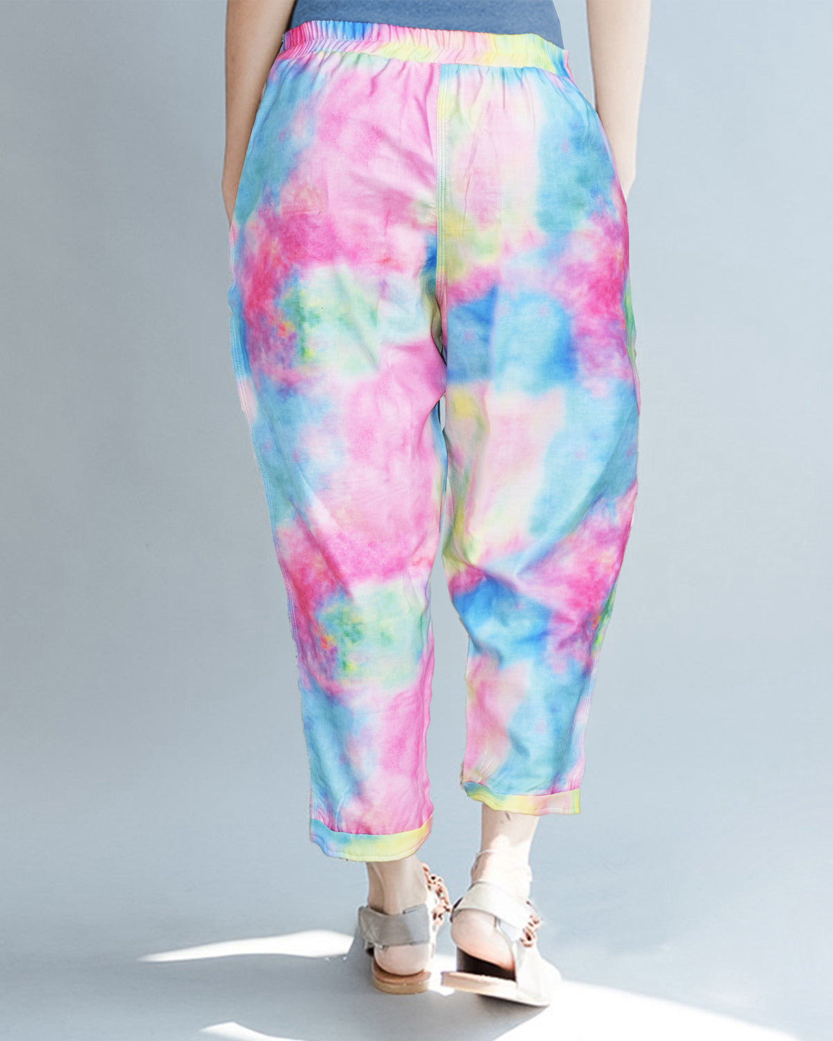 Vintage Tie Dye Pajama Capri For Womens & Girls