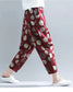 Vintage Tie Dye & Maroon Dots Pajama Capri Combo Pack For Womens & Girls(Pack Of 2 Pcs)