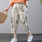 Vintage Off-White Brush Paint & Camo Pajama Capri Combo Pack For Womens & Girls(Pack Of 2 Pcs)