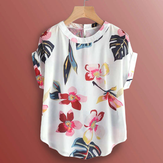 Stylish White Leaf Tops For Women & Girls