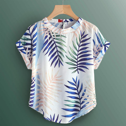 Stylish Tropical Leaf Tops For Women & Girls