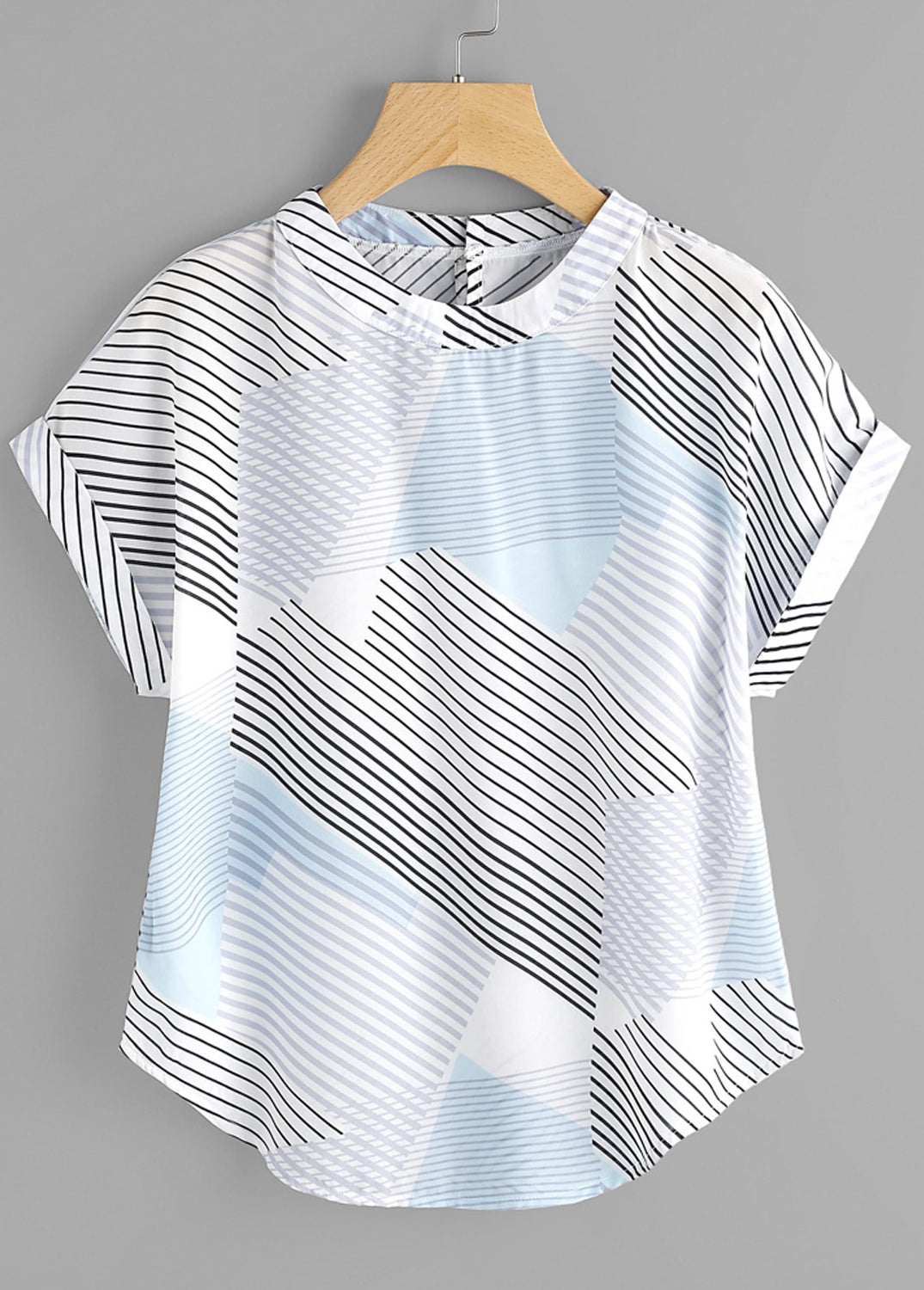 Stylish Trquoise Lines & Yellow Lines Tops Combo For Women & Girls(Pack Of 2 Pcs)