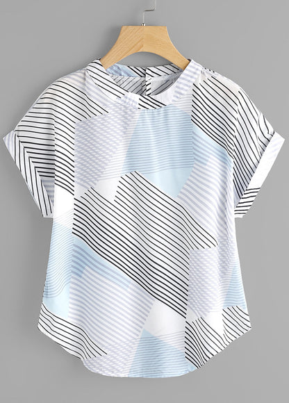 Stylish Trquoise Lines & Yellow Lines Tops Combo For Women & Girls(Pack Of 2 Pcs)