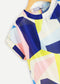 Stylish Abstract Blocks Tops For Women & Girls