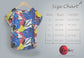 Stylish Abstract Red Yellow Design Tops For Women & Girls