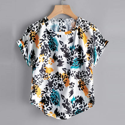 Stylish Foot Print & Splash Tops Combo For Women & Girls(Pack Of 2 Pcs)