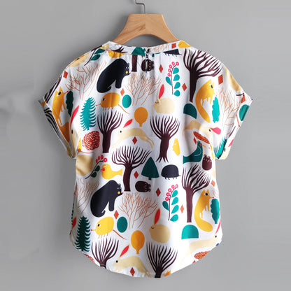 Stylish Graphics Animal Tops For Women & Girls