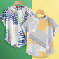 Stylish Tropical Leaf & Yellow Lines Tops Combo For Women & Girls(Pack Of 2 Pcs)