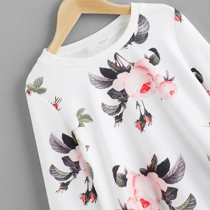 Stylish Floral Full Sleeves T-Shirt